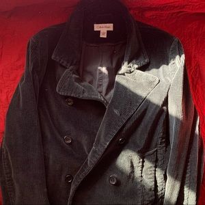 Calvin Klein black corduroy jacket/blazer